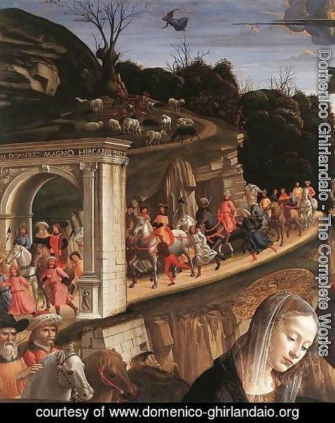 Domenico Ghirlandaio - Adoration of the Shepherds (detail 3) 1482-85