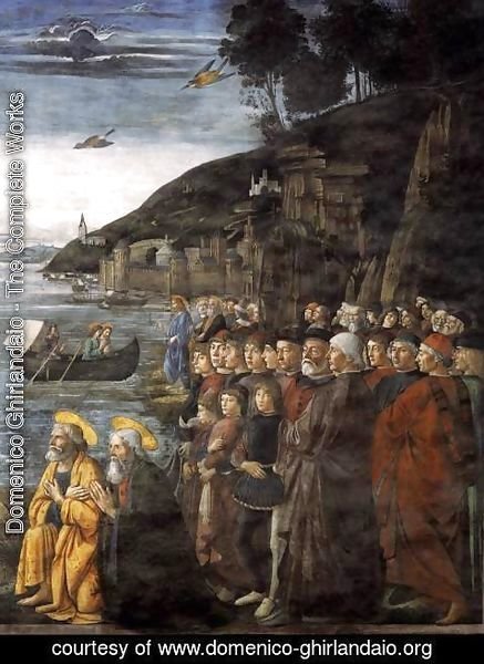 Domenico Ghirlandaio - Calling of the Apostles (detail 3) 1481