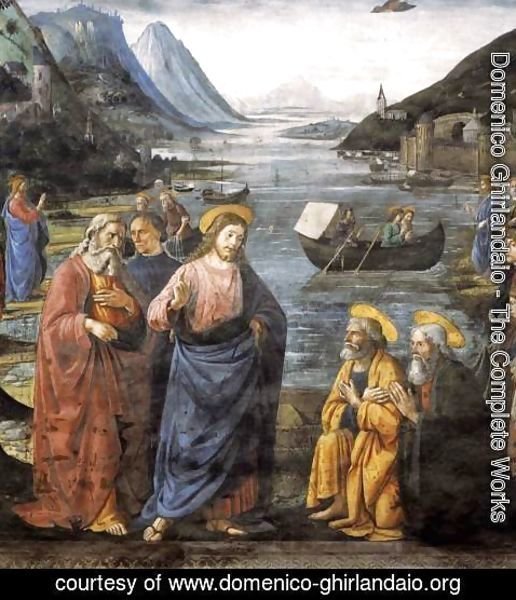 Domenico Ghirlandaio - Calling of the Apostles (detail 4) 1481