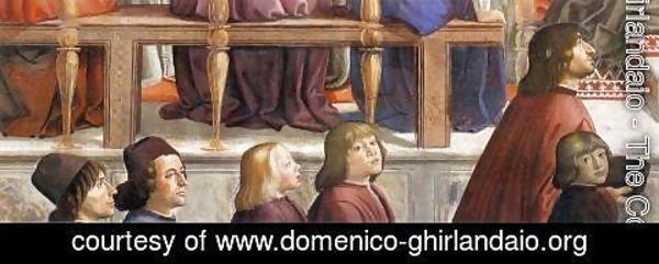 Domenico Ghirlandaio - Confirmation of the Rule (detail 5) 1482-85