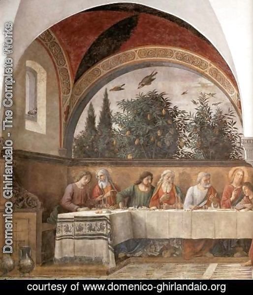 Domenico Ghirlandaio - Last Supper (detail 1) 1480