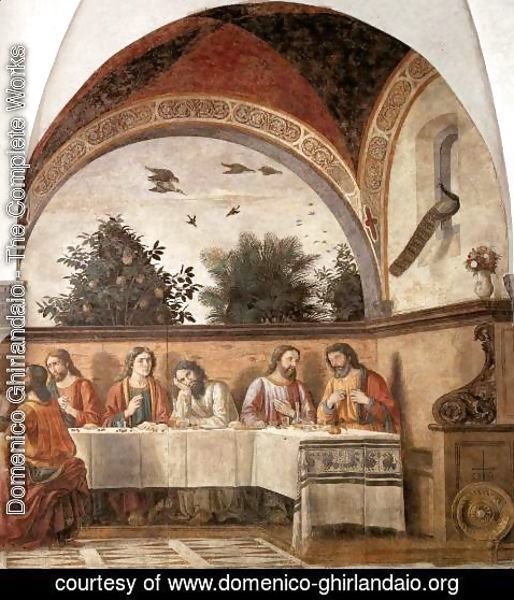 Domenico Ghirlandaio - Last Supper (detail 2) 1480