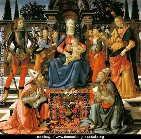 Madonna and Child Enthroned with Saints c. 1483