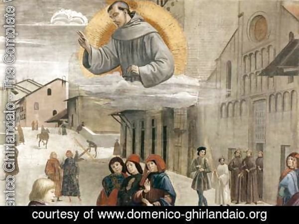 Domenico Ghirlandaio - Resurrection of the Boy (detail 2) 1482-85