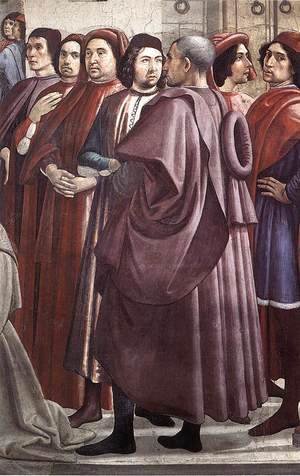 Domenico Ghirlandaio - Resurrection of the Boy (detail 4) 1482-85